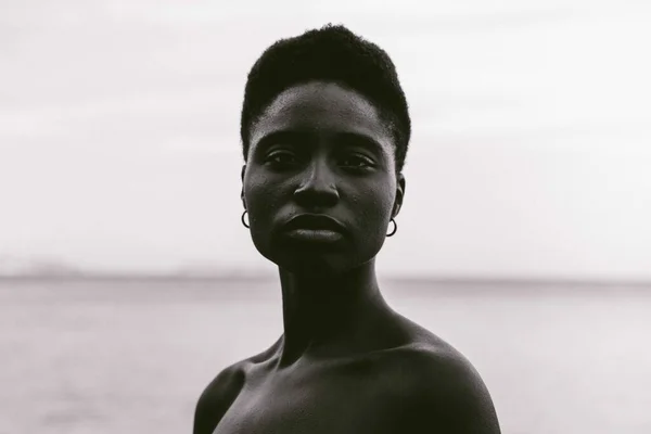 portrait of a black woman outdoor