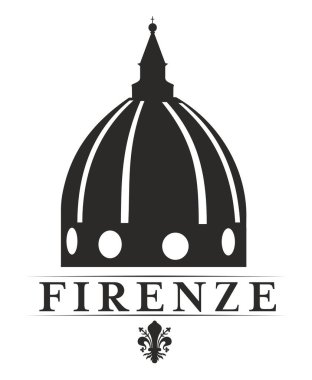 Katedral kubbesi ve Floransa zambağı