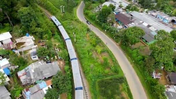 Vista Real Viajando Das Terras Altas Para Colombo Este Trem — Vídeo de Stock