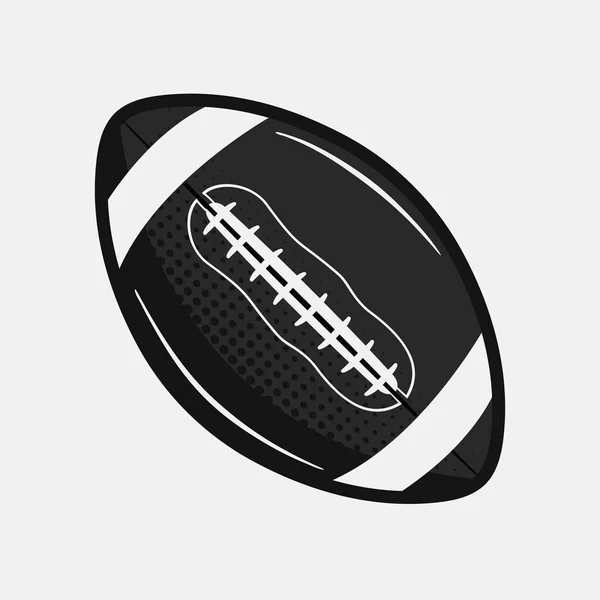 Beyaz Arka Planda Izole Edilmiş Amerikan Futbol Topu Ikonu Logo Stok Illüstrasyon