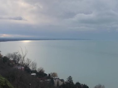 View of Lake Balaton from the mountain