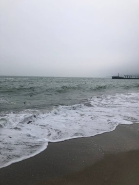 Odessa coast of the Black Sea, Ukraine. February