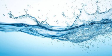 mavi zemin üzerine mavi su sıçrama