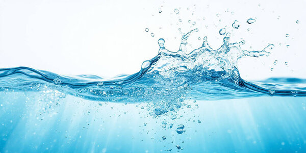 Salpicadura Agua Aislado Fondo — Foto de Stock