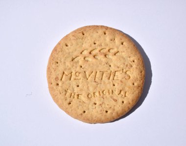 Antalya Türkiye 18 Haziran 2025: yuvarlak Mcvities kurabiyesi
