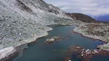 Mountain Lake view from above HD