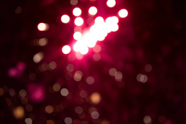 Black Background Bokeh Explosions Colorful Fireworks — Stok fotoğraf
