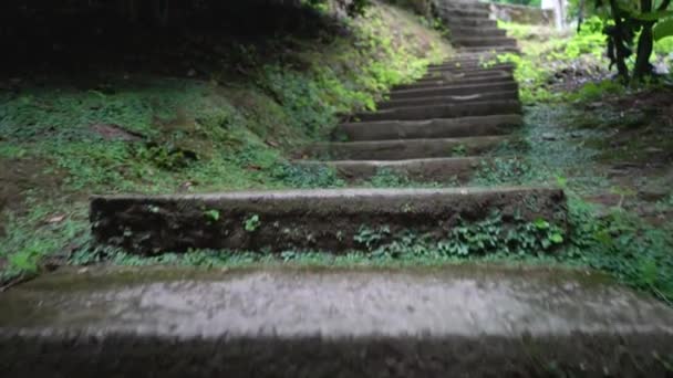 Concrete Stairs Leading Light Concept Hope Bright Future Concrete Stairs — Video