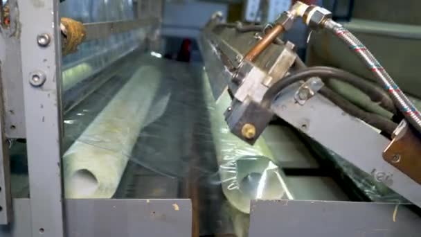Industrial Machine Makes Wallpaper — Stockvideo