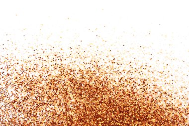 Altın pullar beyaz bir zemine saçılmış..