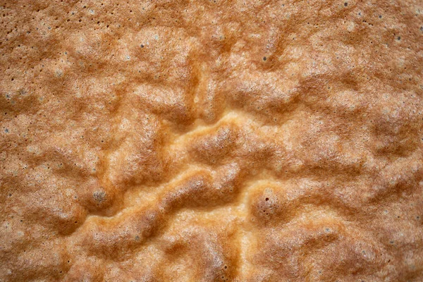 Textura Biscoito Assado Close Superfície Massa Assada — Fotografia de Stock