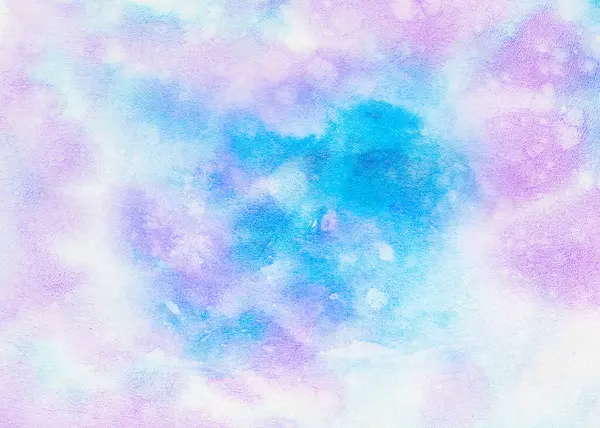 Размытый Бумажный Фон Фиолетовыми Голубыми Акварельными Пятнами — стоковое фото