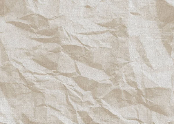 Buruşmuş Açık Bej Kağıt Eski Çarşaf Buruşmuş — Stok fotoğraf