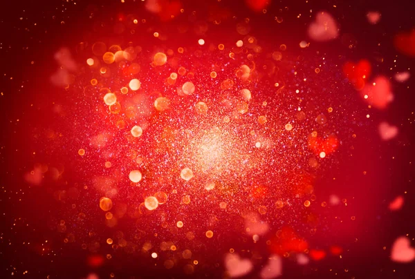 Valentine Hearts Abstraktní Červené Pozadí Tapeta Svatého Valentýna Srdce — Stock fotografie
