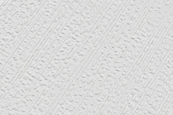 抽象的な隆起点線の斜線と白い紙の壁紙のテクスチャ プラスチック製エンボス加工の壁 — ストック写真