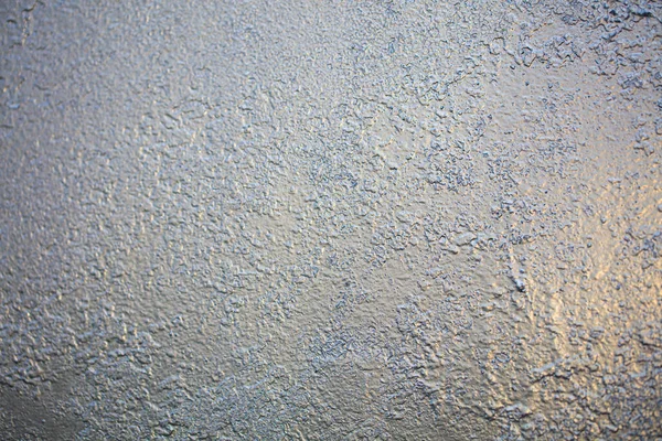Textura Uma Parede Concreto Antigo Pintado Com Tinta Prata — Fotografia de Stock