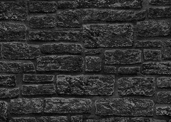 Черная Кирпичная Стена Серыми Пятнами Текстура Грубой Темной Стены — стоковое фото
