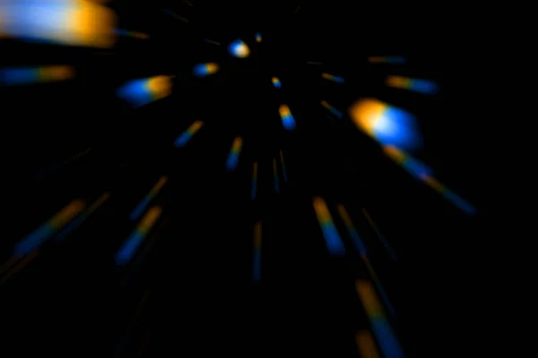 Siyah Arkaplanda Uçan Renkli Optik Noktalar — Stok fotoğraf