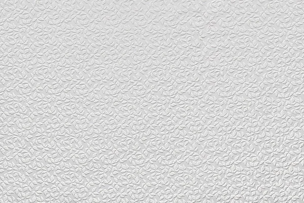 Wit Papier Behang Textuur Met Abstracte Bloemen Herhalende Patroon Gegoten — Stockfoto