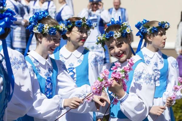 Avril 2022 Biélorussie Région Gomil Vacances Des Cultures Slaves Groupe — Photo
