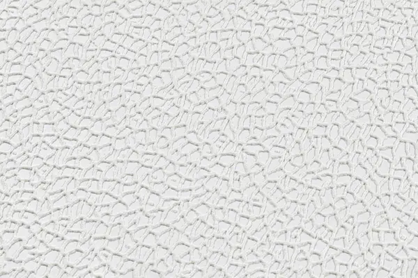 抽象的な上げられた細胞が付いている白いペーパーの壁紙の質は閉まります プラスチックによって浮彫りにされる壁 — ストック写真