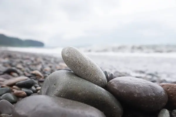 Large Stones Shore Rocky Beach — Stock Photo, Image