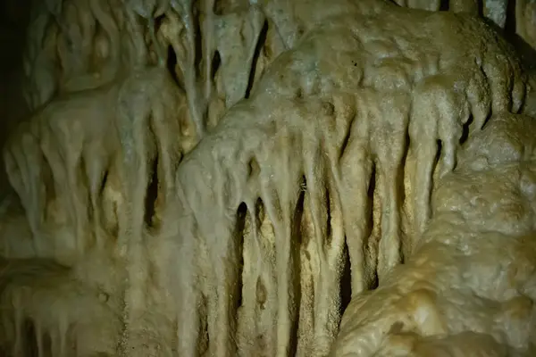 Die Höhle Ist Karst Atemberaubende Aussicht Auf Stalaktiten Und Stalagniten — Stockfoto