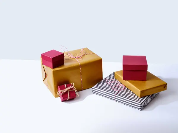 Set Von Geschenkpaketen Studio — Stockfoto