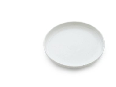 Metin alanı olan beyaz arkaplanda boş tabak modeli