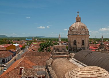 Granada, Nikaragua 'daki La Merced kilisesinin kubbesi..