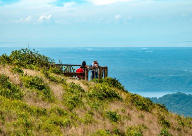 View from the Mombacho volcano to the city of Granada, the islets of the Great Lake of Nicaragua. Central America clipart