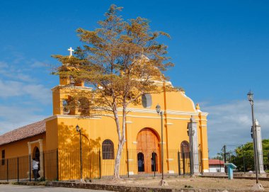 Diria 'daki eski tapınak, Granada belediyesi, Nikaragua. Orta Amerika.