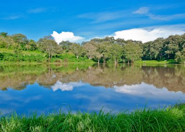 Small lagoon in the mountains of Jinotega, Nicaragua, Central America. clipart