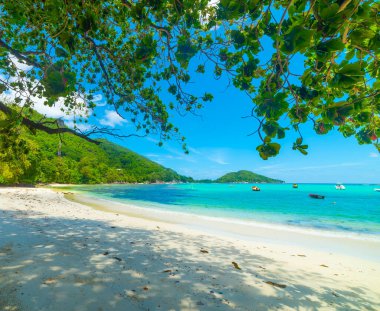 Mahe Adası, Seyşeller 'deki Liman Launay Sahili