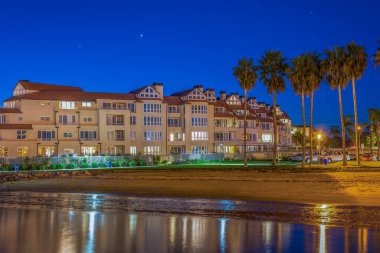 gece Coronado Adası, California temizleyin