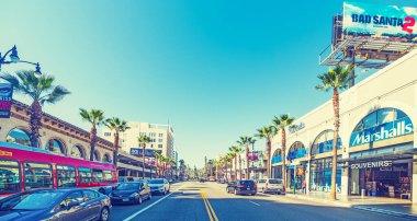 Los Angeles, California - 2 Kasım 2016: Hollywood Bulvarı, Los Angeles, Kaliforniya