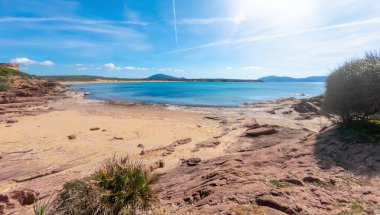 Small cove in Porto Ferro. Sardinia, Italy clipart