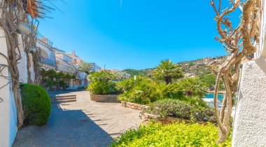 Costa Smeralda, Poltu Quatu 'da güneşli bir gün. Sardunya, İtalya