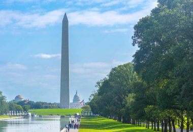Washington Capitol Binası 'nın olduğu anıt. Washington D.C., ABD