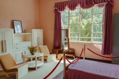 Da Lat, Vietnam - 31 Ekim 2022: Bao Dai Yaz Sarayı 3