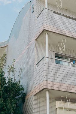 Retro old house building exterior in Japan