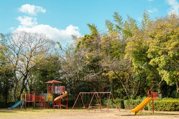 Public park colorful children playground in Japan
