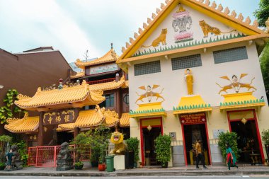 Singapur - 21 Ekim 2022: Sakya Muni Buddha Gaya Tapınağı