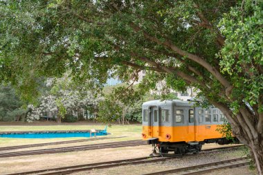 Taitung, Tayvan - 15 Mart 2023: Taitung Demiryolu Sanat Köyü Tren İstasyonu
