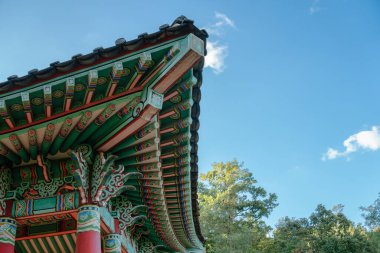 Haengjusanseong Kalesi Goyang, Kore 'de geleneksel saçak mimarisi.