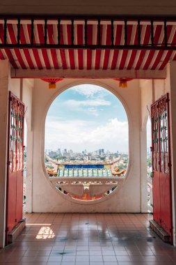 Kek Lok Si Tapınağı ve Penang şehri manzarası Penang, Malezya