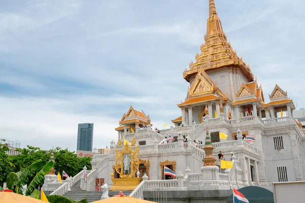 Bangkok Thailand July 2023 Chinatown Temple Golden Buddha Wat Traimit — Stock Photo, Image