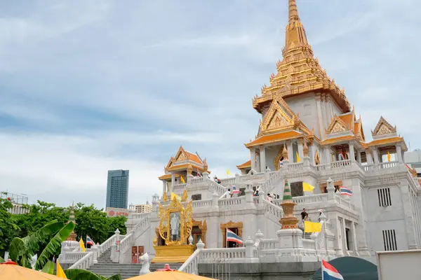 Bangkok Thajsko Července 2023 Chrám Zlatého Buddhy Čínské Čtvrti Wat Stock Snímky