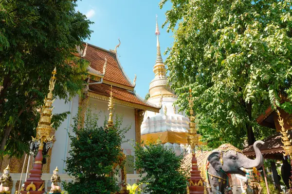 Temple Chiang Mai Vieille Ville Thaïlande Image En Vente