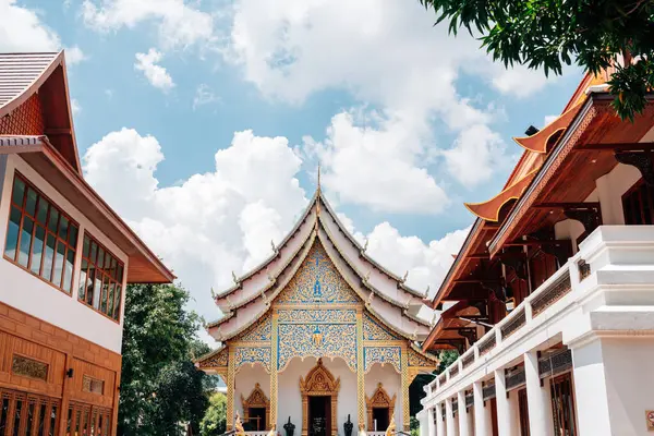 Wat Santitham Chrám Chiang Mai Thajsko Royalty Free Stock Fotografie